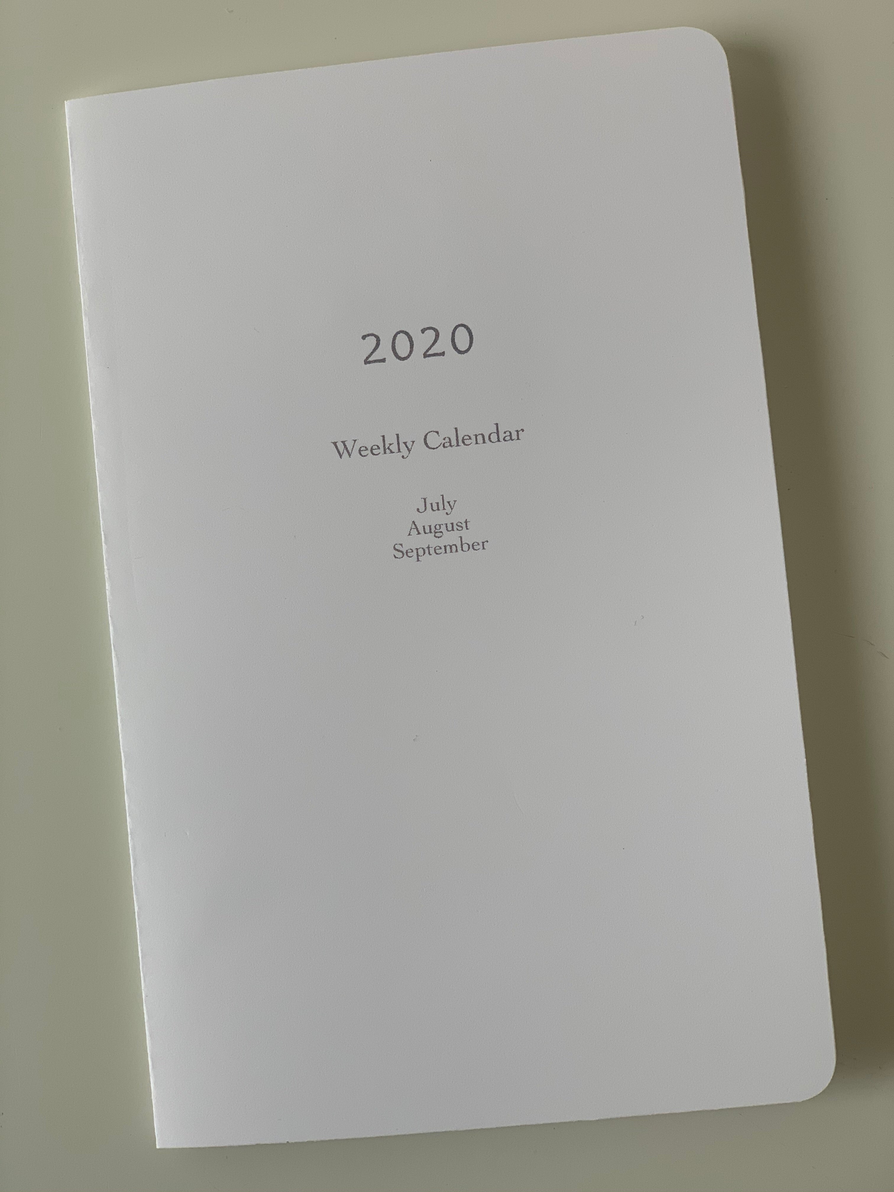 Weekly Calendar Printable - Vertical