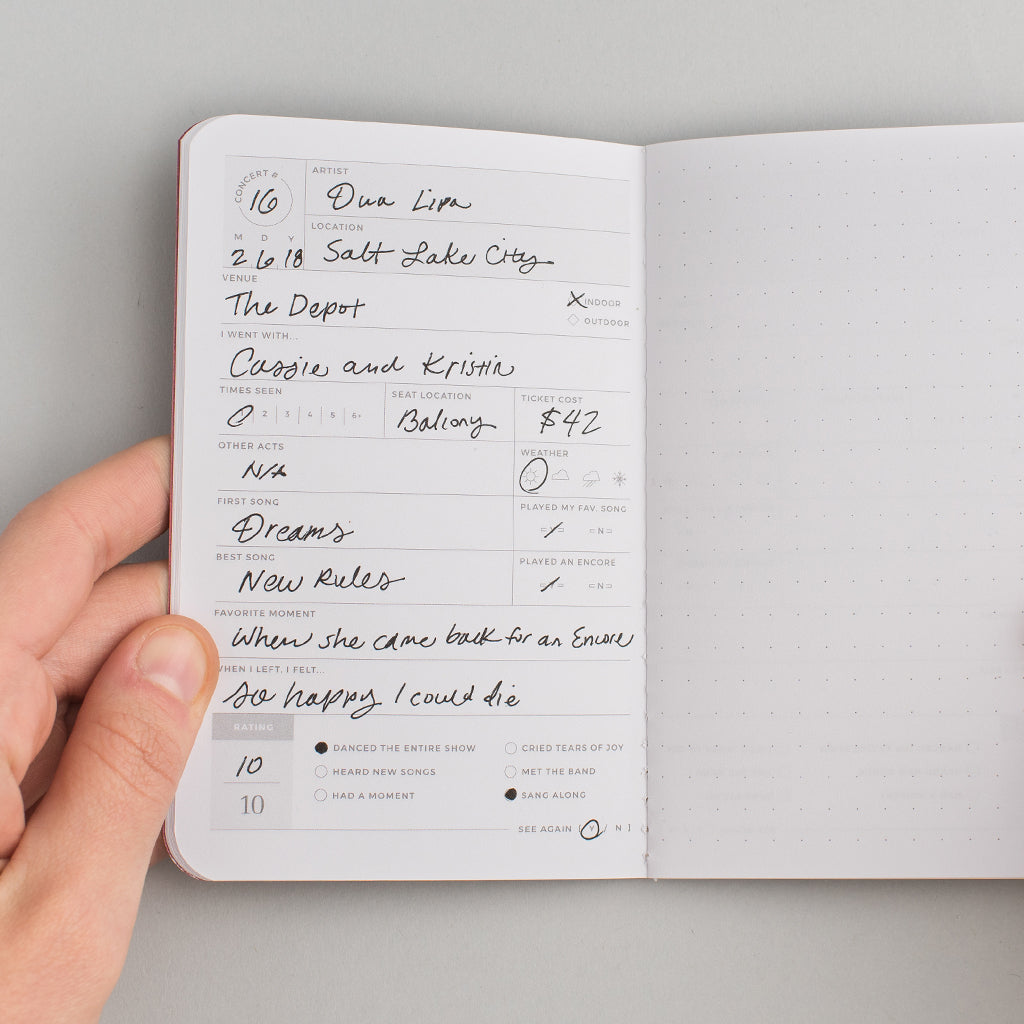 Concert Journal – Grace Notes Designs