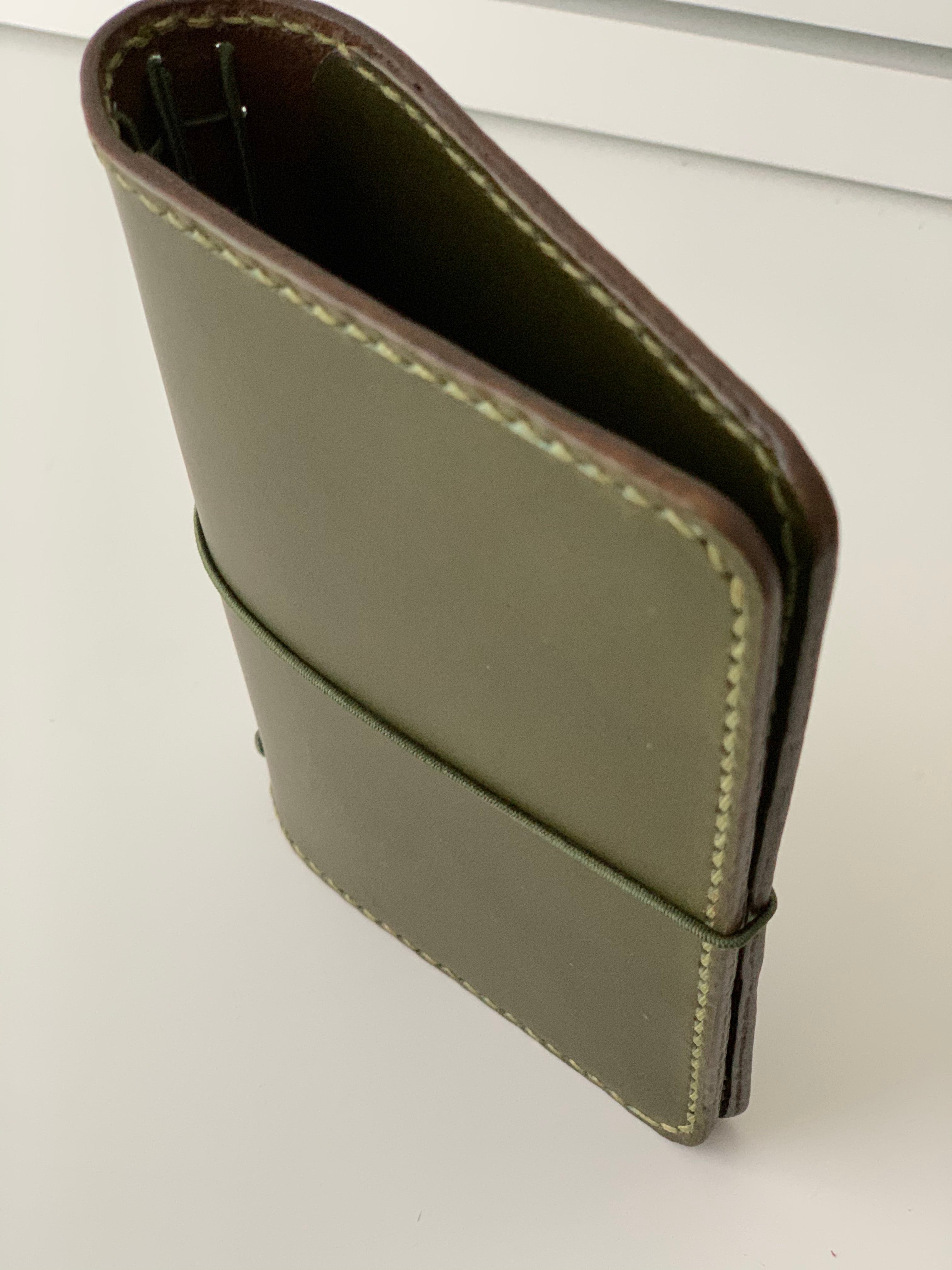 Olive Leather with Pockets