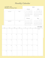 Load image into Gallery viewer, Monthly Calendar Printable
