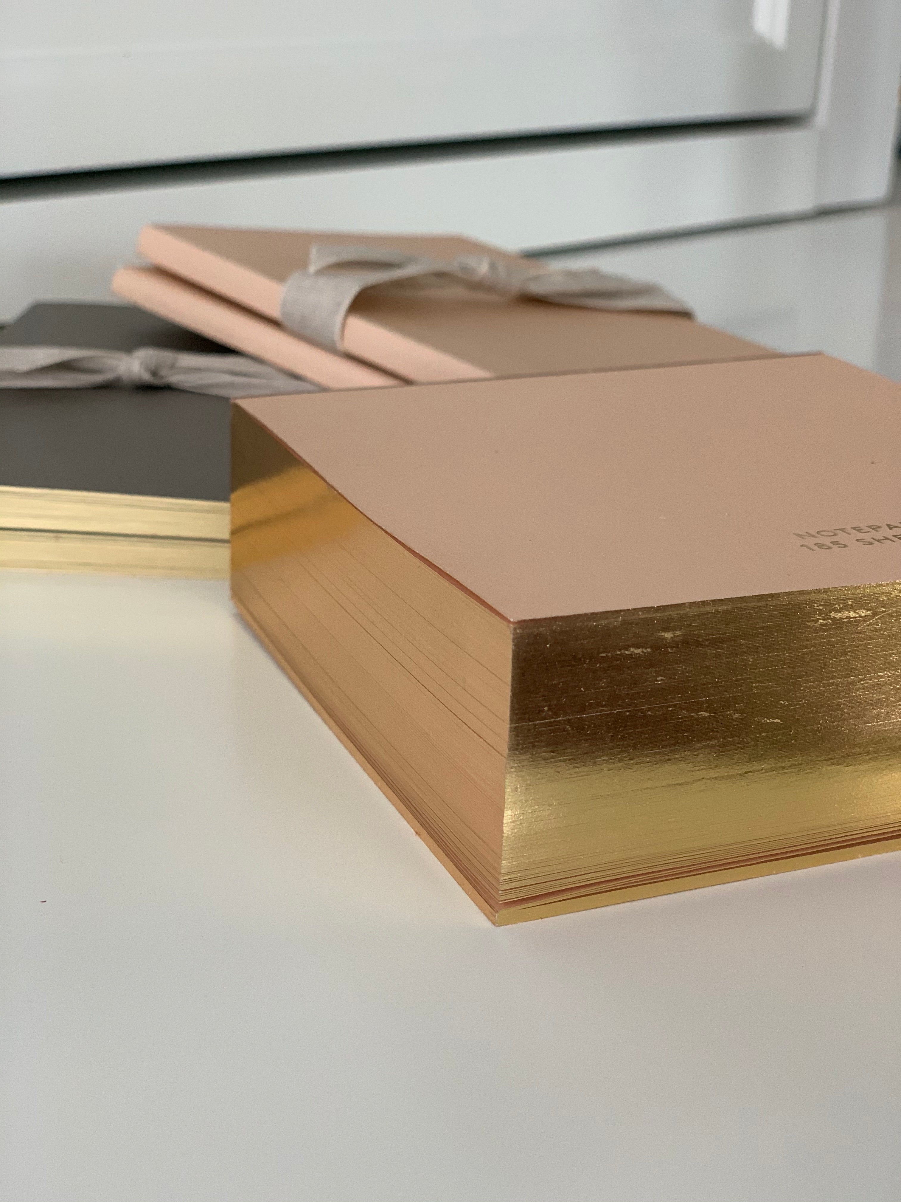 Small Gilded-Edge Colored Notepad